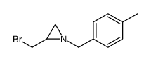 2-(bromomethyl)-1-[(4-methylphenyl)methyl]aziridine结构式