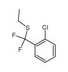 ((2-chlorophenyl)difluoromethyl)(ethyl)sulfane结构式