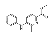 1-甲基-9H-吡啶并[3,4-b]吲哚-3-羧酸甲酯结构式