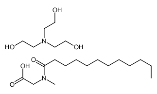 N-methyl-N-(1-oxododecyl)glycine, compound with 2,2',2''-nitrilotri(ethanol) (1:1) Structure