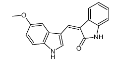3-[(5-methoxy-1H-indol-3-yl)methylidene]-1H-indol-2-one Structure