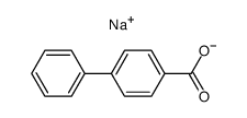 4-biphenylcarboxylic acid sodium salt Structure