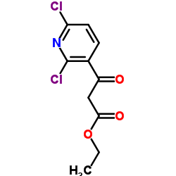 3-(2,6-二氯吡啶-3-基)-3-氧代丙酸乙酯结构式