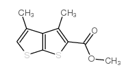 3,4-二甲基噻吩并[2,3-b]噻吩-2-羧酸甲酯结构式