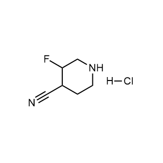 3-氟哌啶-4-甲腈盐酸盐结构式