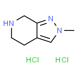 2-甲基-4,5,6,7-四氢-2H-吡唑并[3,4-c]吡啶二盐酸盐结构式