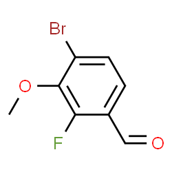 4-溴-2-氟-3-甲氧基苯甲醛结构式