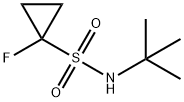 n-(tert-butyl)-1-fluorocyclopropane-1-sulfonamide Structure