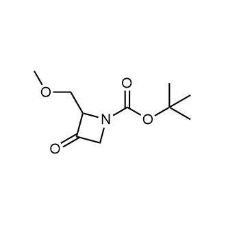 2-(甲氧基甲基)-3-氧代氮杂环丁烷-1-羧酸叔丁酯结构式
