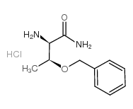 O-苄基-D-苏氨酸酰胺盐酸盐结构式