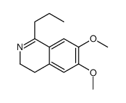 6,7-dimethoxy-1-propyl-3,4-dihydroisoquinoline结构式