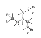 tris(2,2-dibromotrimethyldisilanyl)methylsilane Structure