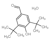 3,5-二叔丁基-4-羟基苯甲醛半水物结构式