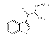 N-甲氧基-n-甲基-1H-吲哚-3-羧酰胺结构式
