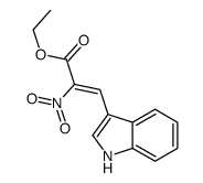 ethyl 3-(1H-indol-3-yl)-2-nitroprop-2-enoate结构式
