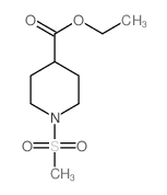 1-(甲基磺酰基)-4-哌啶羧酸乙酯结构式