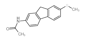 Acetamide,N-[7-(methylthio)-9H-fluoren-2-yl]-结构式