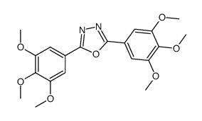2,5-bis(3,4,5-trimethoxyphenyl)-1,3,4-oxadiazole结构式