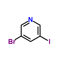 3-溴-5-碘吡啶结构式