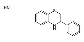 3-苯基-3,4-二氢-2H-1,4-苯并噻嗪盐酸盐结构式