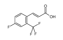4-氟-2-三氟甲基肉桂酸结构式