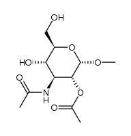 Methyl 3-acetamido-2-O-acetyl-3-deoxy-α-D-glucopyranosid Structure