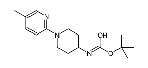 (5'-Methyl-3,4,5,6-tetrahydro-2H-[1,2']bipyridinyl-4-yl)-carbamic acid tert-butyl ester Structure