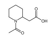 1-乙酰基-2-哌啶乙酸结构式