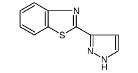 2-(1H-吡唑-3-基)苯并噻唑结构式