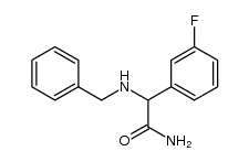 2-(benzylamino)-2-(3-fluorophenyl)acetamide结构式