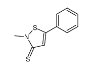 2-methyl-5-phenyl-4-isothiazolin-3-thione结构式