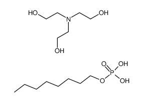 octyl dihydrogen phosphate, compound with 2,2',2''-nitrilotriethanol (1:1)结构式
