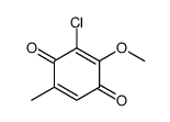 3-chloro-2-methoxy-5-methylcyclohexa-2,5-diene-1,4-dione结构式