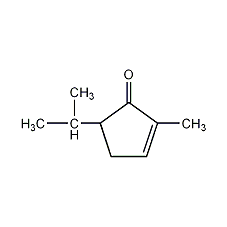 2-甲基-5-异丙基-2-环戊烯-1-酮结构式