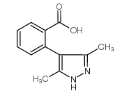 2-(3,5-二甲基-4-吡唑基)苯甲酸结构式