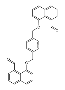 α,α'-bis(8-formylnaphth-1-yloxy)-p-xylene Structure