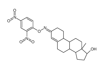 17β-Hydroxyestr-4-en-3-one O-(2,4-dinitrophenyl)oxime structure