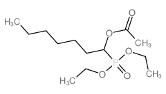 Phosphonic acid,(1-hydroxyheptyl)-, diethyl ester, acetate (7CI,8CI)结构式