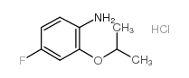 4-氟-2-异丙氧基苯胺盐酸盐结构式