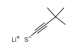 3,3-dimethyl-but-1-yne-1-thiol, lithium salt Structure