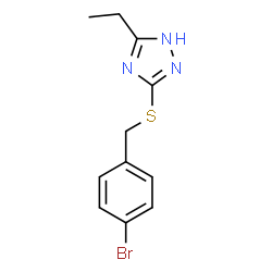 5-[(4-bromobenzyl)sulfanyl]-3-ethyl-1H-1,2,4-triazole Structure