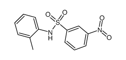 3-nitro-N-(2-tolyl)benzenesulfonamide结构式