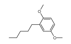 2-n-pentyl-1,4-dimethoxybenzene结构式