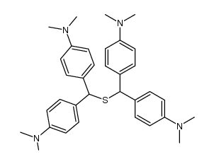 bis-(4,4'-bis-dimethylamino-benzhydryl)-sulfide Structure