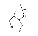 (4S,5R)-4,5-bis(bromomethyl)-2,2-dimethyl-1,3-dioxolane Structure