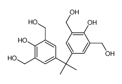 (Propane-2,2-diylbis(2-hydroxybenzene-5,3,1-triyl))tetramethanol Structure