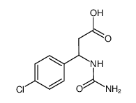 3-[(氨基羰基)氨基]-3-(4-氯苯基)丙酸结构式