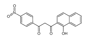 1-(1-hydroxy-[2]naphthyl)-3-(4-nitro-phenyl)-propane-1,3-dione Structure