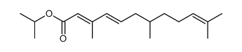 dl-Isopropyl-3,7,11-trimethyl-trans-2-trans-4,10-dodecatrienoat Structure