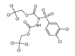 bis(2,2,2-trichloroethyl) 1-((3,4-dichlorophenyl)sulfonyl)hydrazine-1,2-dicarboxylate Structure